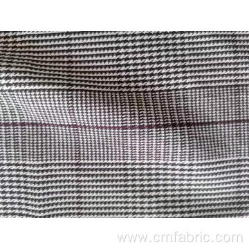 Polyester Rayon Spandex Yarn Dyed Check Fabric